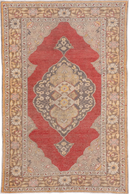 Vintage Oushak Area Rug (4' x 6')